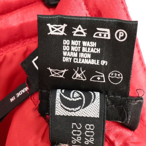 Laurel Escada Skirt Womens 8 Red Wool Blend Lined Pencil Buttons Zipper Rock New - Picture 11 of 12